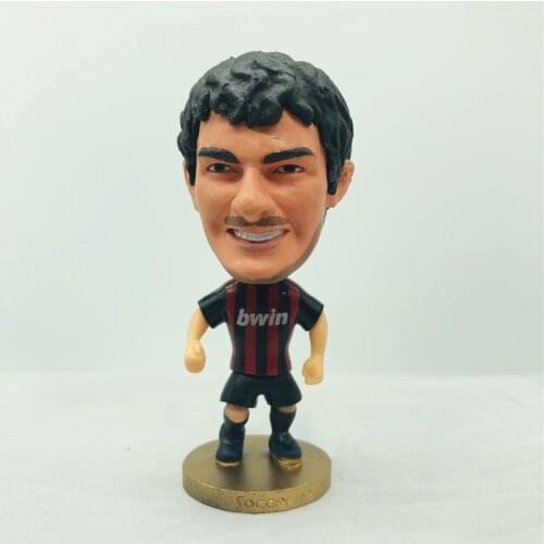 Soccerwe 2.55" Height Soccer Dolls Milano 7# Pato Figures Red Black Christmas Gift Toy