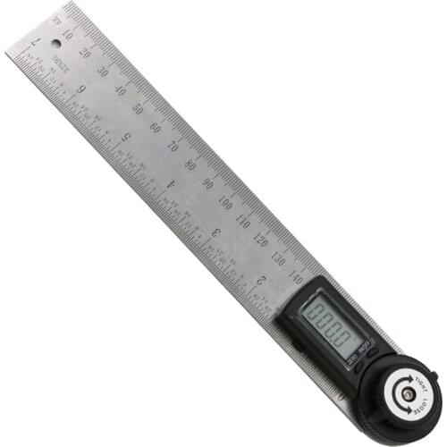 360Degree 200mm Ruler Protractor Digital Goniometer Angle Inclinometer Digital Angle Finder Meter Digital Ruler Goniometro