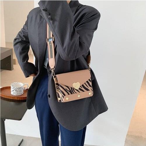 Leopard Print Small Flap Bags Women Bag Over Shoulder Luxury Handbags Women Bags Designer Lady Leather Plush Messenger Bag