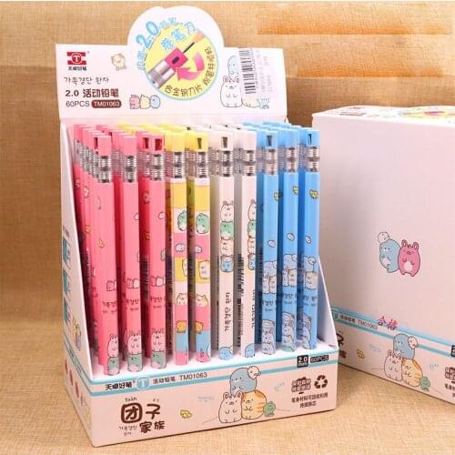60 pcs/lot 2.0mm Sumikko Gurashi Mechanical Pencil Creative Automatic Pen stationery gift School Office writing Supplies