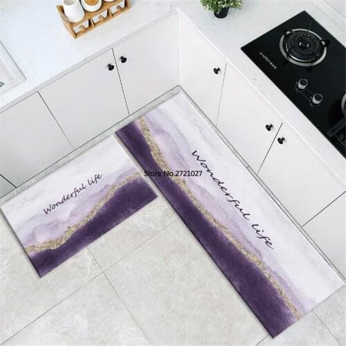 Floor Mat Abstract Landscape Kitchen Bedroom Bedside Mat Nordic Style Home Decor Long Mat Corridor Mat