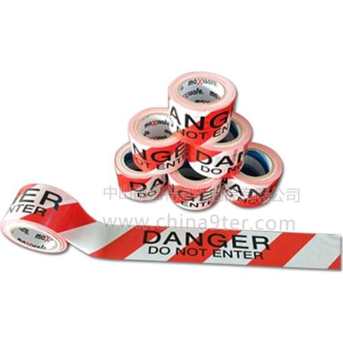 No Adhesive Warning Tape Red-White Danger Tape Factory Spot Sell In Stock Multi Size Available
