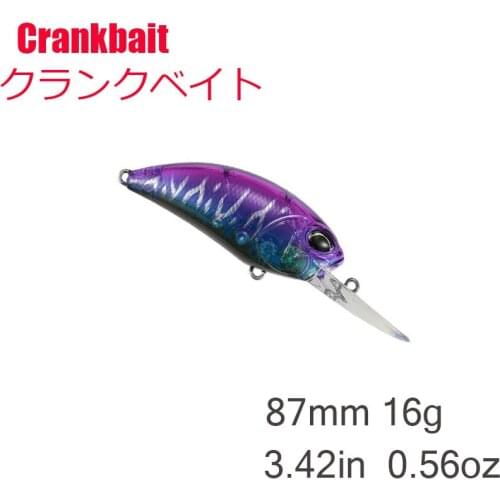 1Pcs 87mm 16g Dive 2-3.5M Wobblers Fishing Lures Crankbait Swimbait Hard Artificial Bait for Mini Fishing Tackle Swimbait