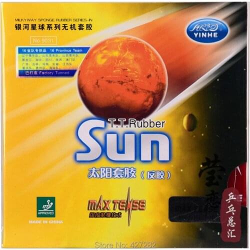 Original Galaxy yinhe sun table tennis rubber 9031 max tense table tennis rackets racquet sports