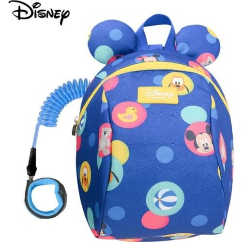 Disney anti-lost backpack 1.8 meters anti-lost wire rope anti-lost bag children travel backpack fashion mini backpack