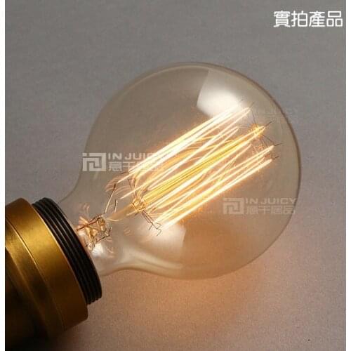 Vintage Style Industry 40W G80 Edison Globe with Thread Filament Style, Pack of 6