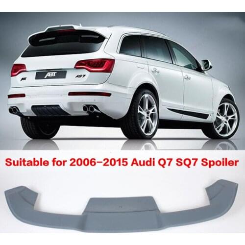 FOR Roof Spoiler Audi Q7 SQ7 2006-2015 High Quality Carbon Fiber Rear Window Rear Lip Wing Q7 ABT Style Car Spoiler Auto Parts