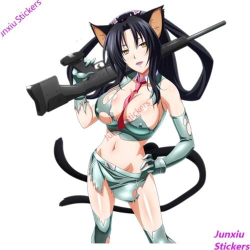 Car Styling High School DxD Super Sexy Girl Kuroka Waterproof for Bumper Window Trunk Decal Windshield Car Stickers KK13*11cm