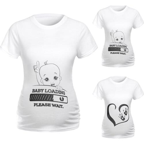 Ropa De Mujer Women Pregnancy Short Sleeve Tops Cartoon Nusring Baby Maternity Clothes одежда для беременных For Pregnant