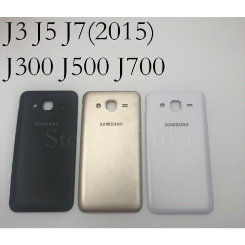 For SAMSUNG Galaxy J3 J5 J7 2015 J300 J500 J700 Back Battery Cover Rear Door Housing Case For SAMSUNG J3 J5 J7 2015 Back Cover