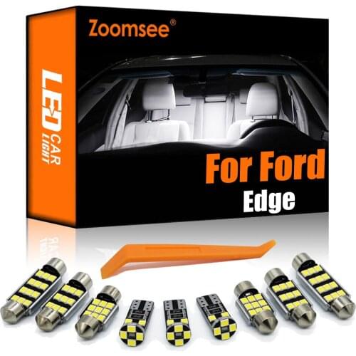 Zoomsee Interior LED For Ford Edge 2007-2014 Canbus Vehicle Bulb Indoor Dome Map Reading Trunk Light Error Free Auto Lamp Parts