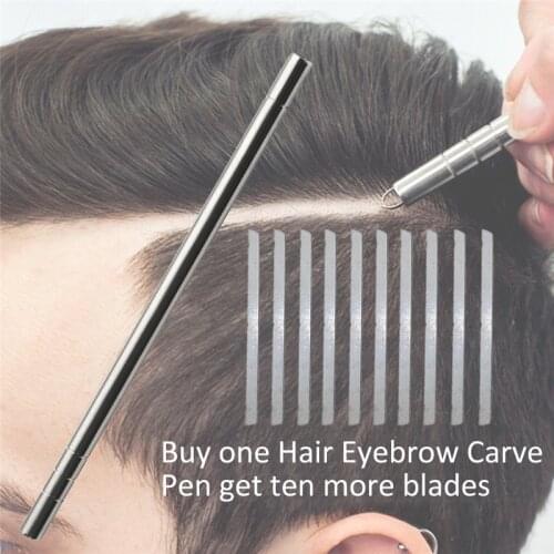 1pcs Hair Scissors Hair Trimmers Magic Engrave Beard Hair Shavings Eyebrows Carve Pen Shears Tattoo Barber Hairdressing Scissors