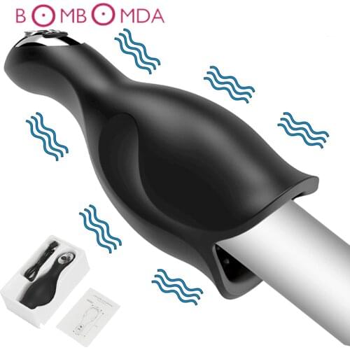 10 Modes Penis Vibrators Delay Trainer Male Masturbator Cup Automatic Oral Climax Sex Glans Stimulator Massager Sex Toys for Men