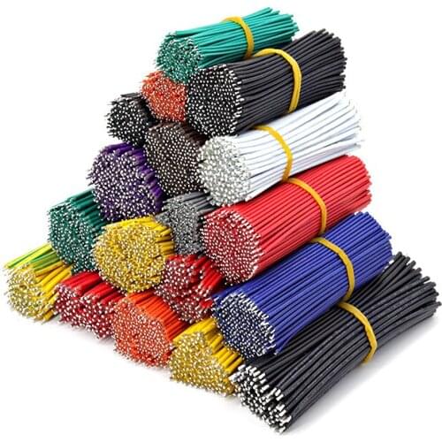 50-100pcs Tin-Plated Breadboard,PCB Solder Cable,26AWG 7.8cm Fly jumper Cable,1007-26AWG Tin Conductor Wires Connector Wire Diy