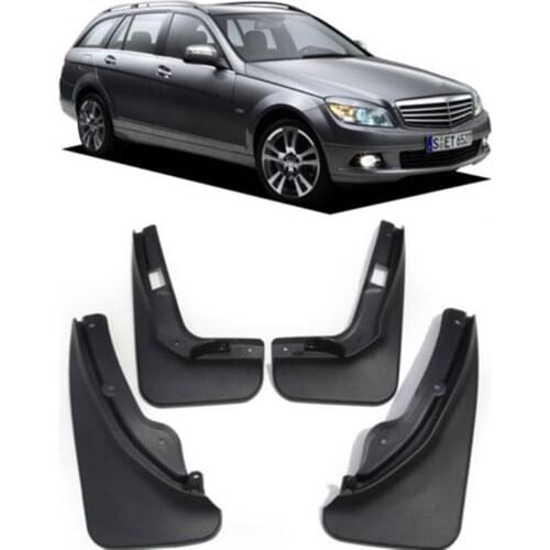 Car Splash Guards Mud Flaps For 2008-2014 Benz C Class W204 S204 Estate Wagon fender 4PCS/Set
