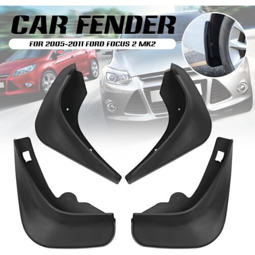 4pcs Front and Rear Mudflap Fender Mud Guard Splash Flaps Mudguard for Ford Focus 2 MK2 MK2.5 Hatchback 2005-2011 2008 2007 2006