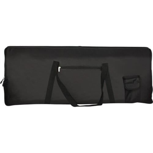 Black Portable Waterproof Piano Oxford Fabric Bag for 76 Keyboards Electronic Organ