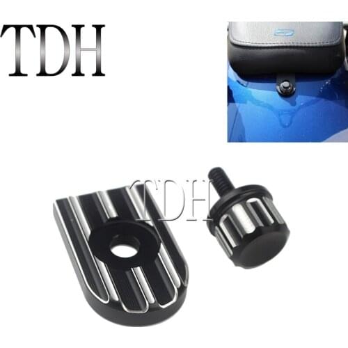 For Harley Sportster XL883 XL1200 Quick Release Seat Bolt Screw Tab Plate Cover for Dyna Wide Glide Softail Touring 1996-2019