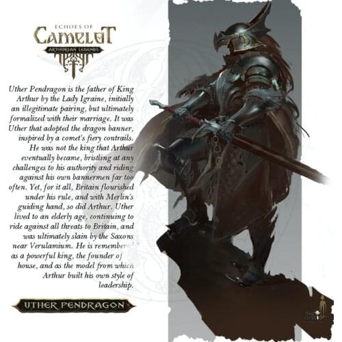 Big Child Echoes Of Camelot Teaser UTHER PENDRAGON 35mm 75mm Resin model kit Miniature