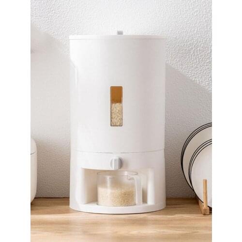 Food Storage Container Airtight Rice Holder Canister Sealed Bin Multi-function Rice Bucket Kitchen Storage Box
