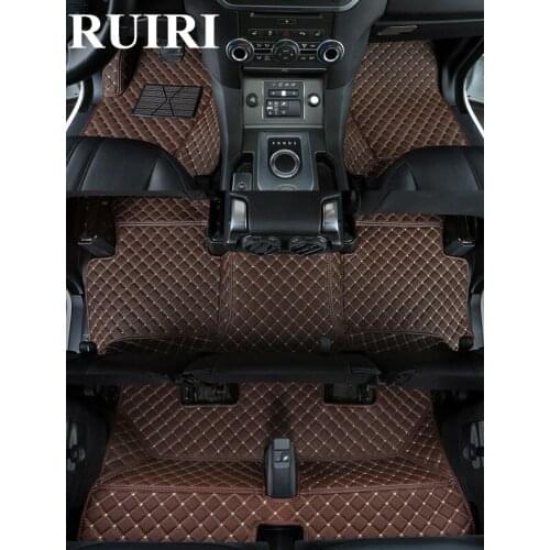 Top quality mats & Free shipping! Special car floor mats for Land Rover Discovery 4 2016-2010 7 seats durable waterproof carpets