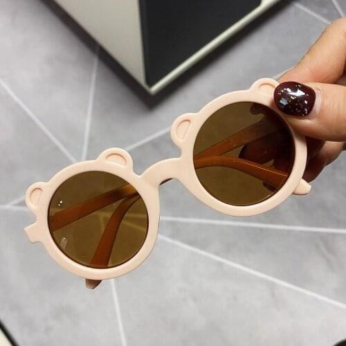 HKNA Small Cute Round Sunglasses Children 2021 Bear Frame Kids Glasses Simple Style Eyeglasses Photograph Sunglasses Girls Boys