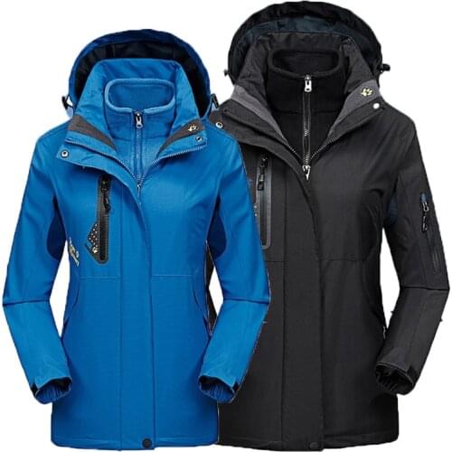 Men Woman Winter Autumn Ski 3 in 1Jackets Hiking Skiing Trekking Camping Warm Coat Outdoor Waterproof Snowboard Jackets Oversize