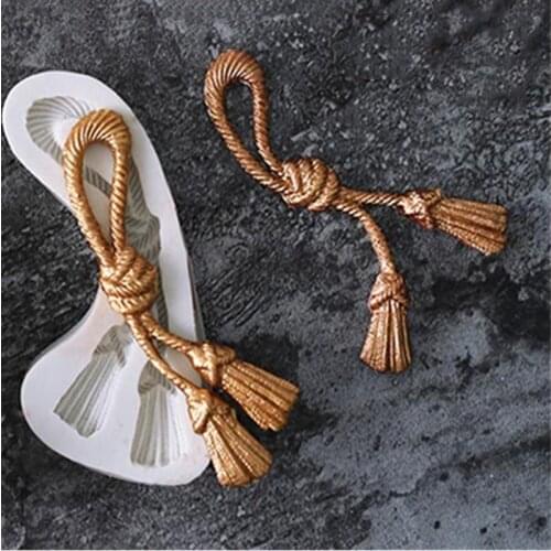 Rope broom shape soft candy silicone mold fondant cake decoration tool chocolate mold