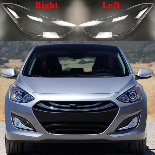 For Hyundai Elantra Headlamps 2012-2016 Front Headlight Cover Plastic Cover Lampshade Glass Head Light Transparent Lamp Shell