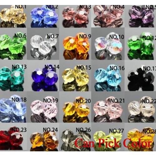 4mm 500Pcs/lot new arrival Mixed Faceted Rondelle Glass Crystal Beads spacer Colored Bracelet necklace Jewelry Making