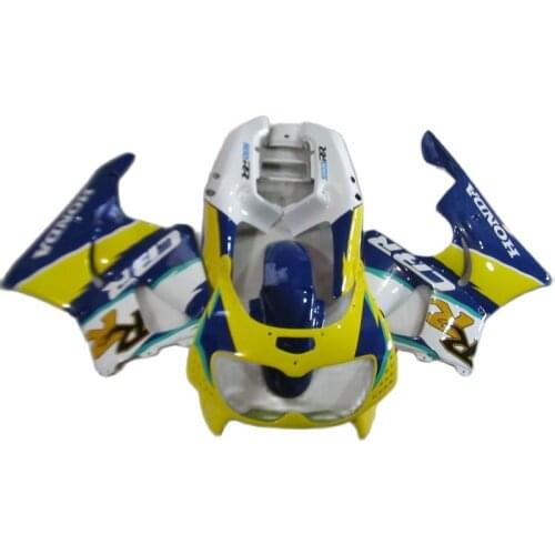 Motorcycle Fairings for HONDA CBR900RR 893 1996 1997 Yellow White Blue fairing kit CBR893RR 96 97 XF29