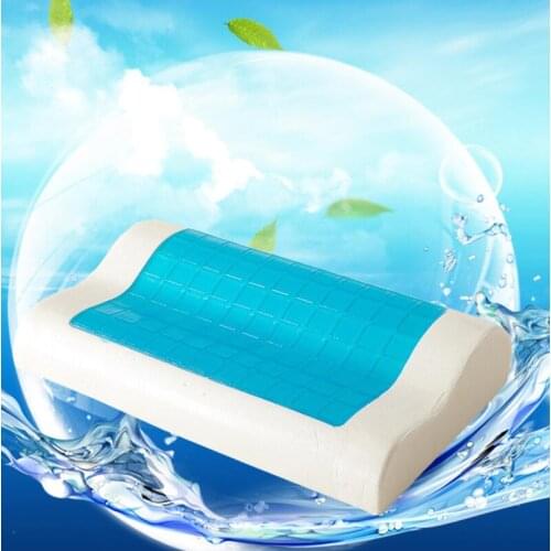 Summer Slow Rebound Memory Foam Pillow Gel Orthopedic Pillow Wave Shaped Neck Shoulders Relax for Deep Sleeping Bedding Pillows