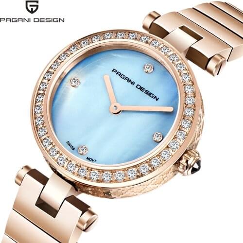 PAGANI 1647 Delicate Design Luxury Quartz Calendar Watches For Ladies Top Brand Stainless Steel Female Wristwatch