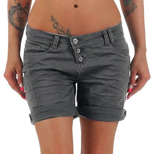 Plus Size S-5xl Womens Denim Shorts 2021 High-waist Shorts Women Adies Fashion Large Size Elastic Waist Wide-leg Short Jeans