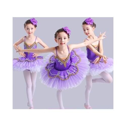 Romantic ballet Childrens Swan Lake Ballet Costume Ballerina Dress Kids Short Feminino Ballet Tutu Skirt Dance Dress For Girls