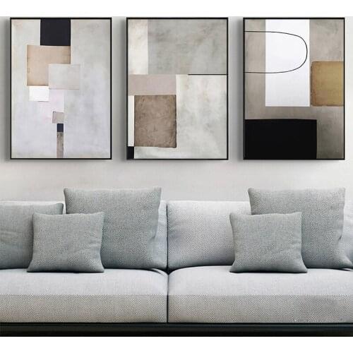 Modern Geometric Abstract Painting Industrial Style CCanvas Paintings Minimalist Posters and Prints Wall Art Pictures Home Decor