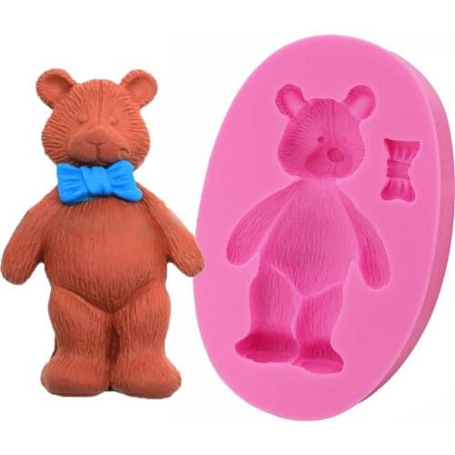 Sugarcraft Bear silicone mold fondant moulds cake decorating tools chocolate gumpaste molds silicone molds for soap T1235