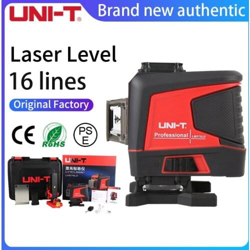 UNI-T LM576LD Green Laser Level 16 Lines 3D Horizontal Vertical Laser Level Auto Self-Leveling Remote Control Indoor Outdoor
