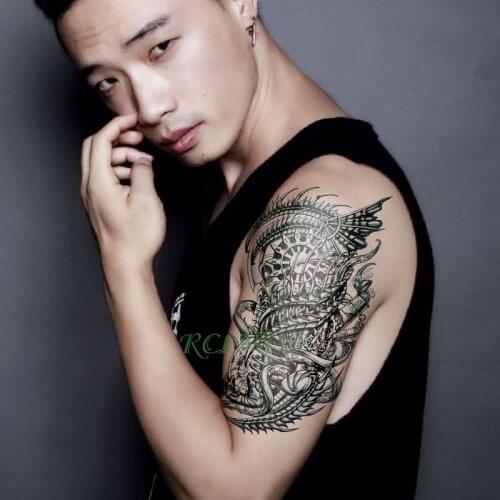 Waterproof Temporary Tattoo Sticker Alien monster fake tatto flash tatoo hand arm back tattoos for girl women men