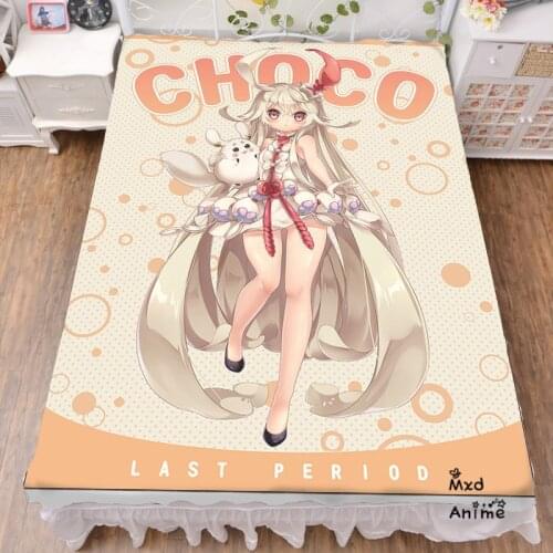 Japanese Anime LAST PERIOD Printed Bed sheets 120*200cm 150*200cm Bedsheet Summer Quilt Blanket bedroom sheets