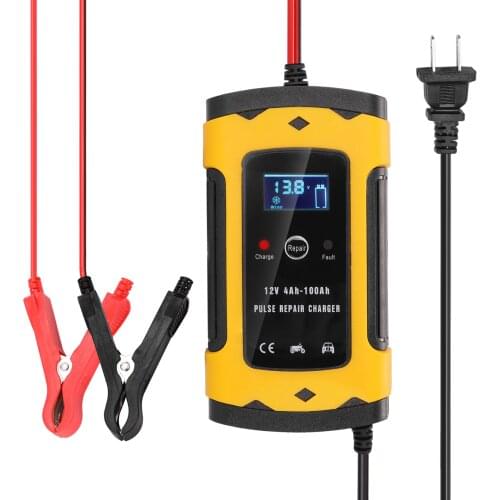 Digital 12 V 6A Motorcycle Battery Recharger Intelligent Car Battery Recharger Six Protect Fucntion Voltage Power Detection