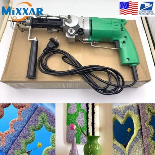 ZK30 Dropshipping Sewing Electric Hand Rug Tufting Gun Portable Carpet Weaving Rug Machine Cut Loop Pile with Cut and Loop