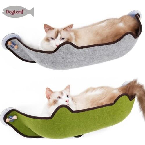1Pcs Pet Hammock Beds Bearing 20kg Cat Window Lounger Suction Cat Hammock Window Shelf For Cat Ferret Pet Bed Warm Comfortable