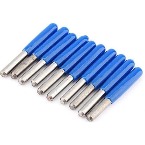 10pcs/set Carbide PCB Engraving Bits CNC Router Tool 20degree 0.1mm