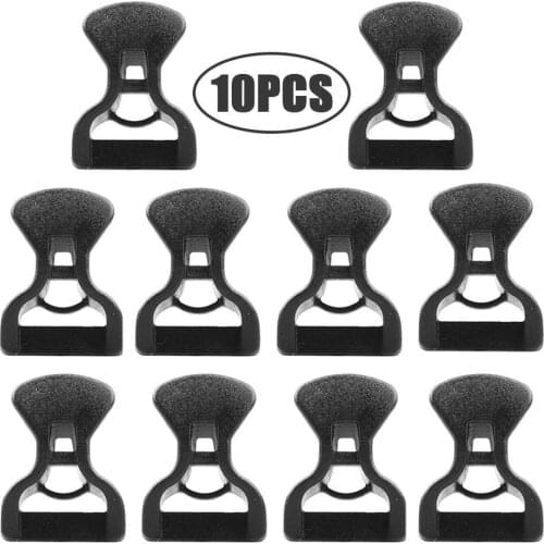 10Pcs/Set Tent Tarp Adjustment Buckle Canopy Plastic Fixing Clip Rainproof Windproof Anti-Slip Outdoor Camping Hiking Supplies
