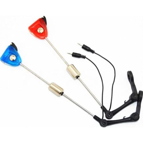 2 x LED Carp Illuminated Fishing Indicator Bite Alarm Swingers Tackle