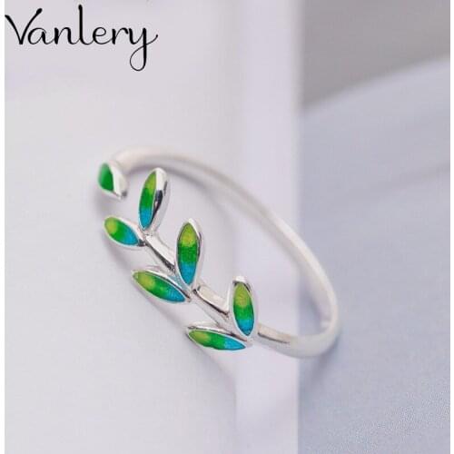 Bohemian Charm Boho Leaf Rings For Women Lover Wedding Bridal Valentines Gifts Men Open Retro Antique Rings