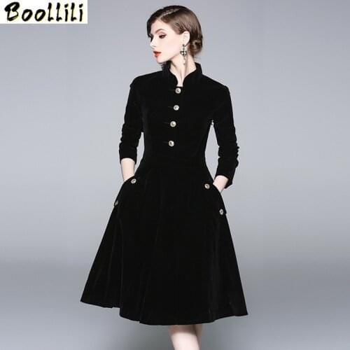 Boollili Womens Dresses 2020 Spring Summer Dress Women Clothes Vintage Elegant Party Dress Formal Ladies Office Dress Vestidos