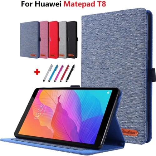 For Huawei MatePad Mate Pad T8 Case Cowboy TPU Flip Cover for Funda Huawei MatePad T8 T 8 8.0 inch KOB2-L09 Tablet Case Gift Pen