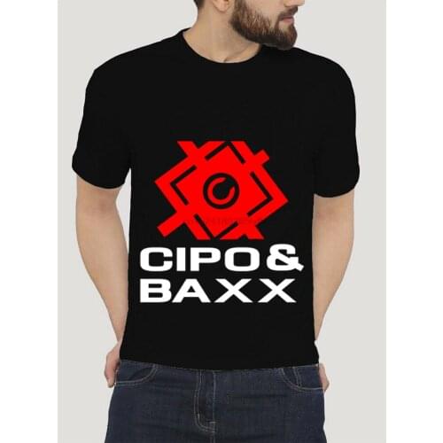 CIPO BAXX LOGO BLACK T SHIRT S-2XL SIZE